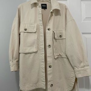 Zara Denim Oversized Shacket